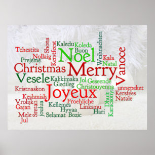 Poster Tidings De Natal Pelo Mundo