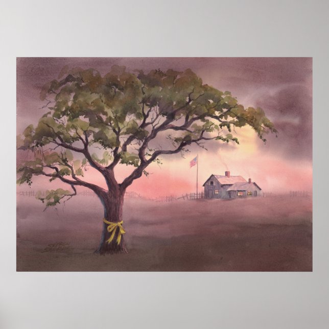 Pôster TIE a YELLOW RIBBON by SHARON SHARPE (Frente)