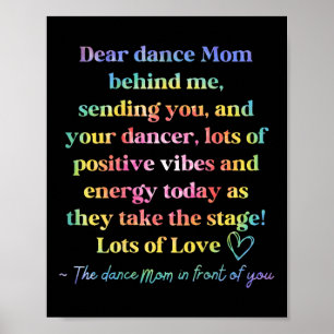 Poster Tie Dance Retro Querido Mãe Atrás De Mim Enviando