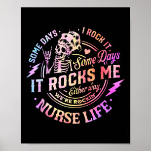 Poster Tie Dye Alguns Dias Eu Agito Alguns Dias Isso Me E