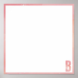 Poster Tie Dye bas mitzva placemat