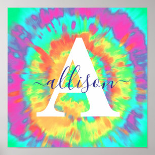 Poster Tie dye personalizado