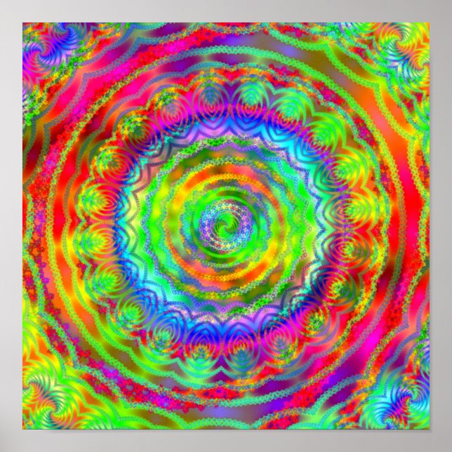 Poster Tiedye Target (Frente)