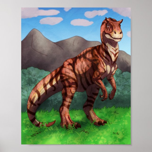 Poster Tiger Allosaurus (Frente)