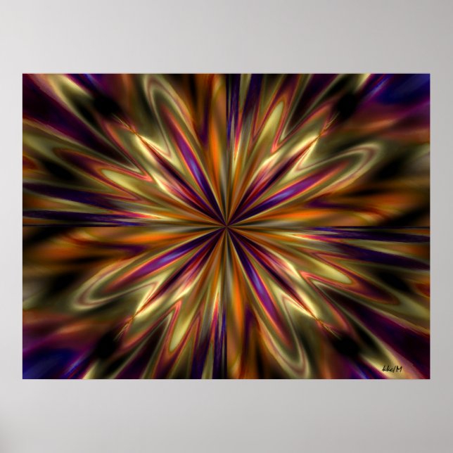 Poster Tiger Anemone Legal Abstrato (Frente)