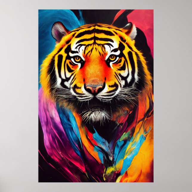 Poster Tiger Animal Discovery Adventure Nature Planet Ea (Frente)