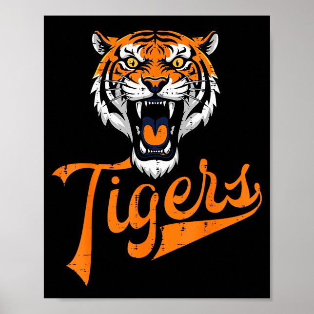 Poster Tiger Boys Girls Teen Kids Men Youth Women  (Frente)