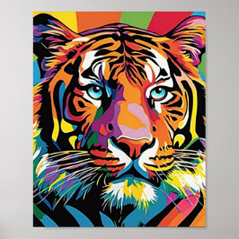 Poster Tiger Color 
