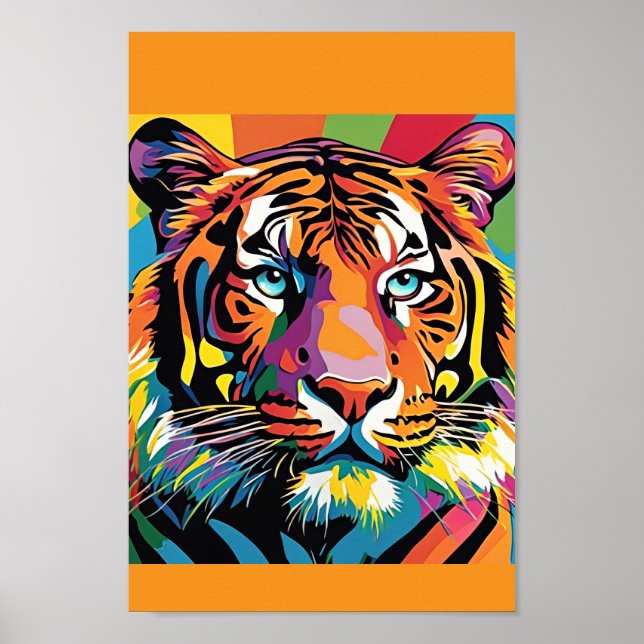 Poster Tiger Colorblast (Frente)