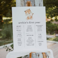 Tiger Greenery primeiro aniversario Milestone Post