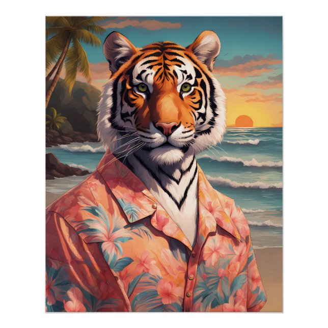Pôster Tiger Holiday (Frente)