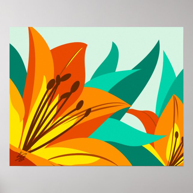 Poster Tiger Lily Art (Frente)