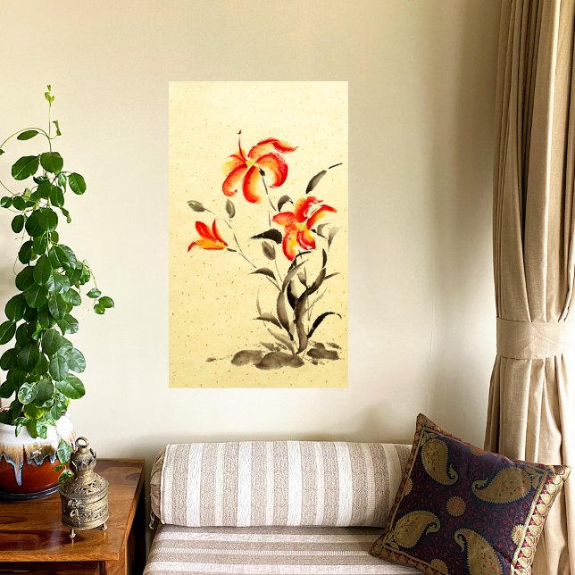 Poster Tiger Lily - red (Criador carregado)