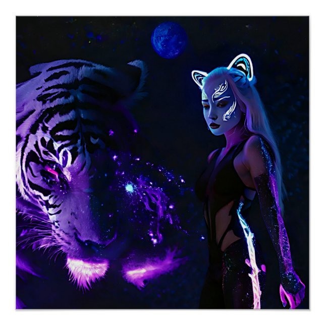 Pôster Tiger Night (Frente)