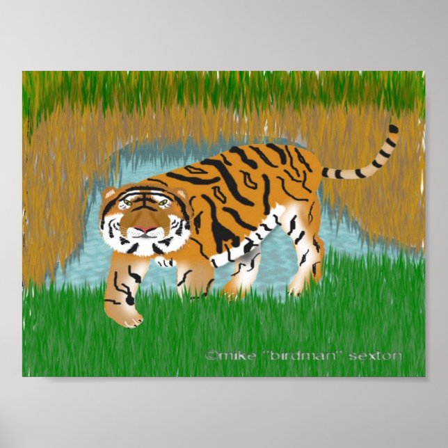 Pôster Tiger Oasis (Frente)