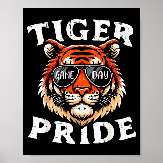 Poster Tiger Pride Men Kids Boys Women Girls Youth Teen  (Frente)