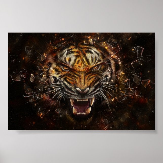 Poster TIGER STEAM PUNK (Frente)