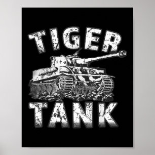 Poster Tiger Tank Histórica Guerra Mundial 2 Ww2 Panze Al