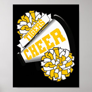 Poster Tigers Cheer Ck Para Espírito de Torcida Escolar G