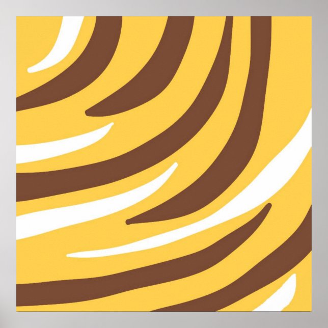 Poster tigre abstrato art (Frente)