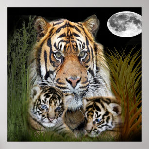 Pôster Tigre art