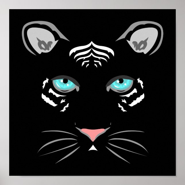 Poster Tigre Branco (Frente)