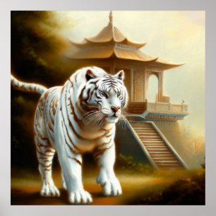 Poster Tigre branco chinês (35)