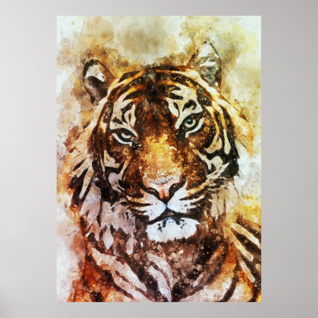 Poster Tigre canvas (Frente)