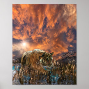 Poster Tigre com o uísque no saco