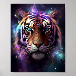 Poster Tigre Cósmico