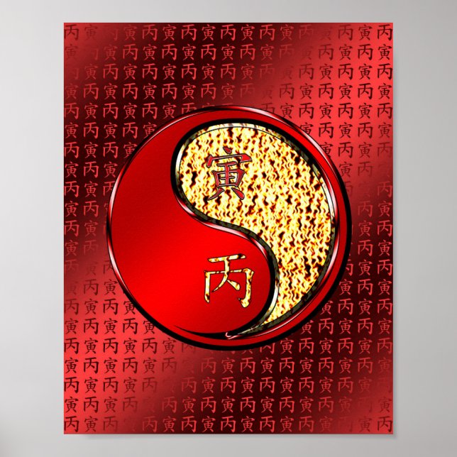 Poster Tigre de Fogo (Frente)