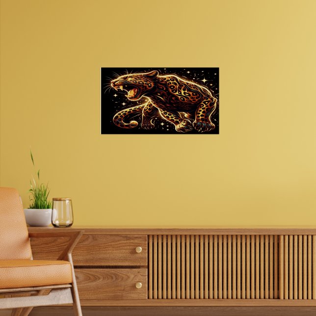 Poster Tigre de Ouro em crescimento (Sala de Estar 2)