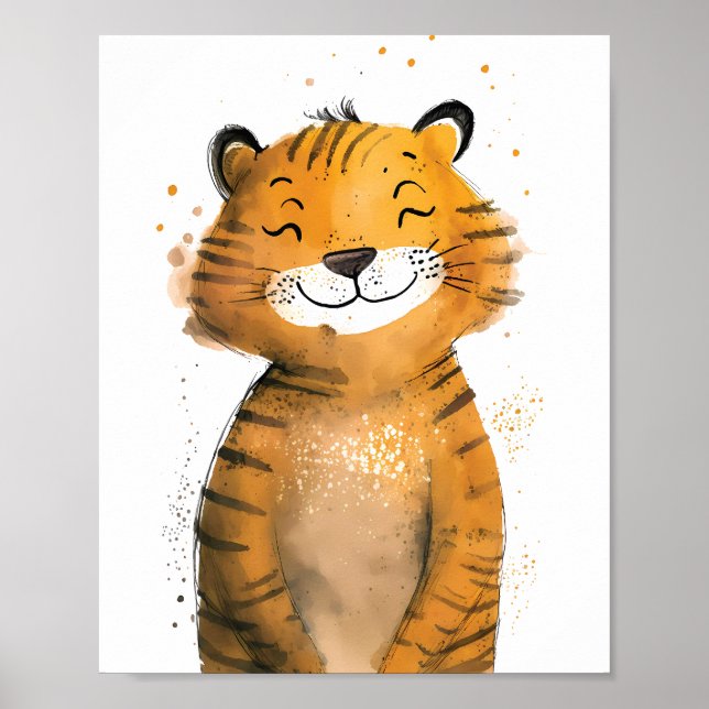 Poster Tigre Fofo  (Frente)