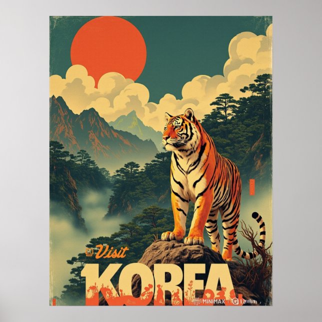 Poster Tigre Guardião Coreano (Frente)