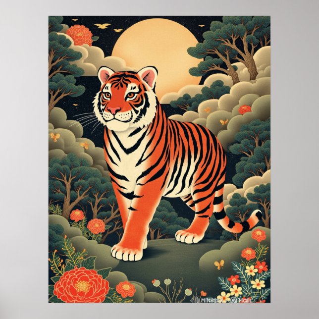 Poster Tigre Guardião na Floresta Joseon (Frente)