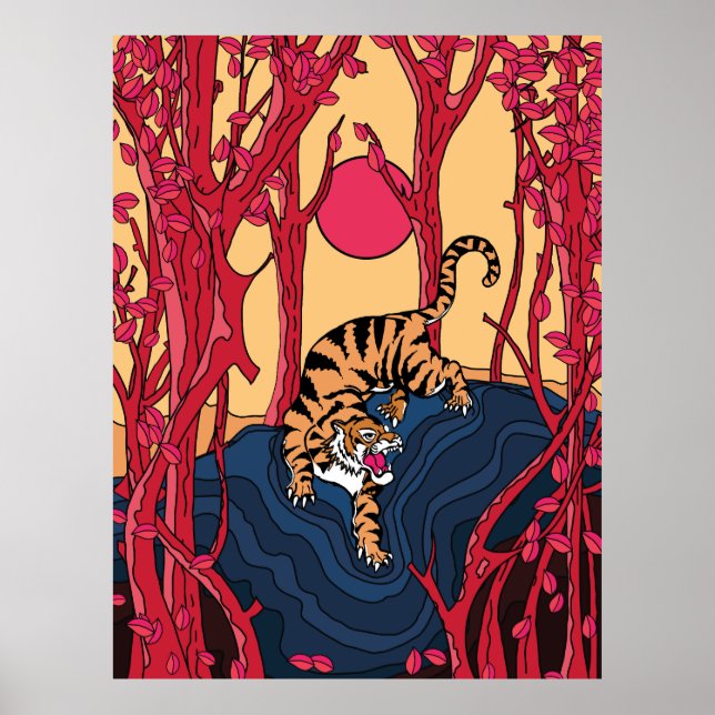Poster Tigre Japonês (Frente)
