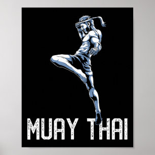 Poster Tigre Muay Thai - Nak Muay, Presente de Kickboxing
