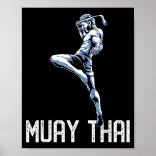 Poster Tigre Muay Thai - Presente Kickboxing Nak Muay