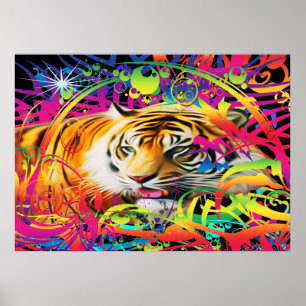 Poster Tigre na Selva