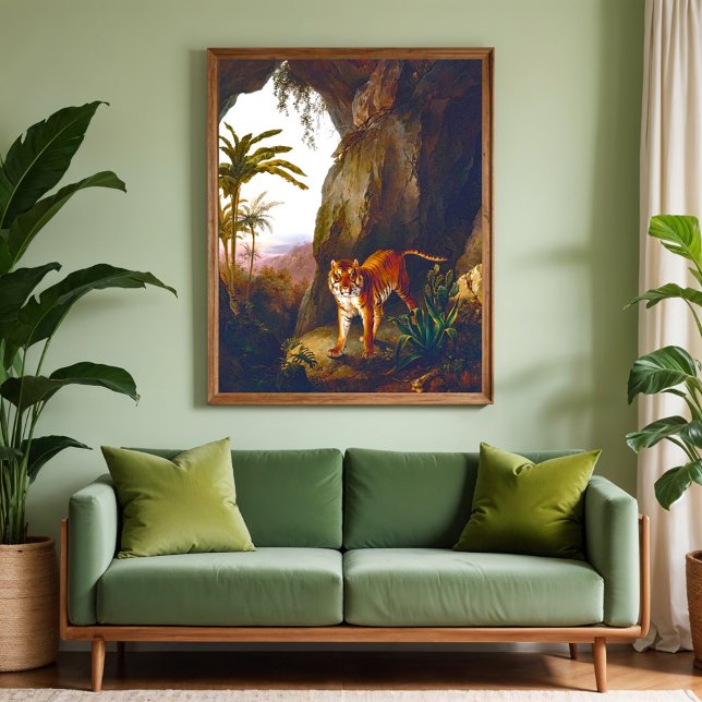 Poster Tigre numa Caverna, Arte Fina  (Criador carregado)
