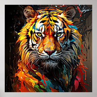 Poster Tigre pintado