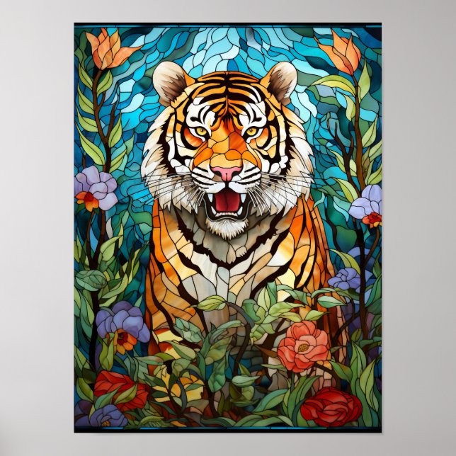 Poster Tigre Rugindo (Frente)