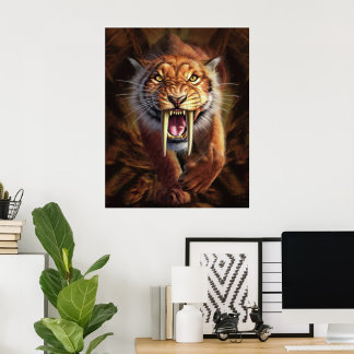 Poster Tigre Sabertooth