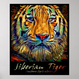 Poster Tigre Siberiano [Cartaz Artístico]