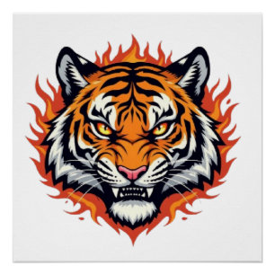 Pôster Tigre Silencioso – Precisão e Poder