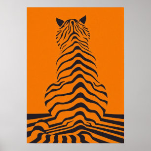 Poster Tigres Minimalistas