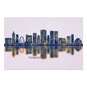 Pôster Tijuana Skyline