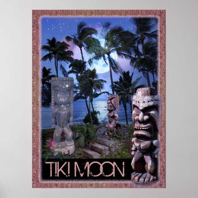 Pôster Tiki Moon (Frente)