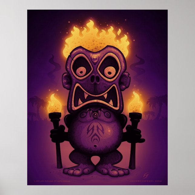 Pôster Tiki Munkee (Frente)