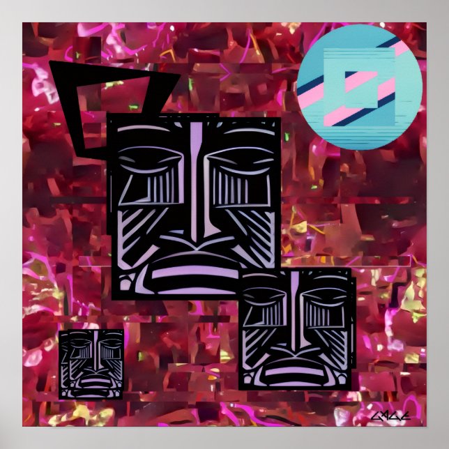 Poster Tiki Recursivo (Frente)